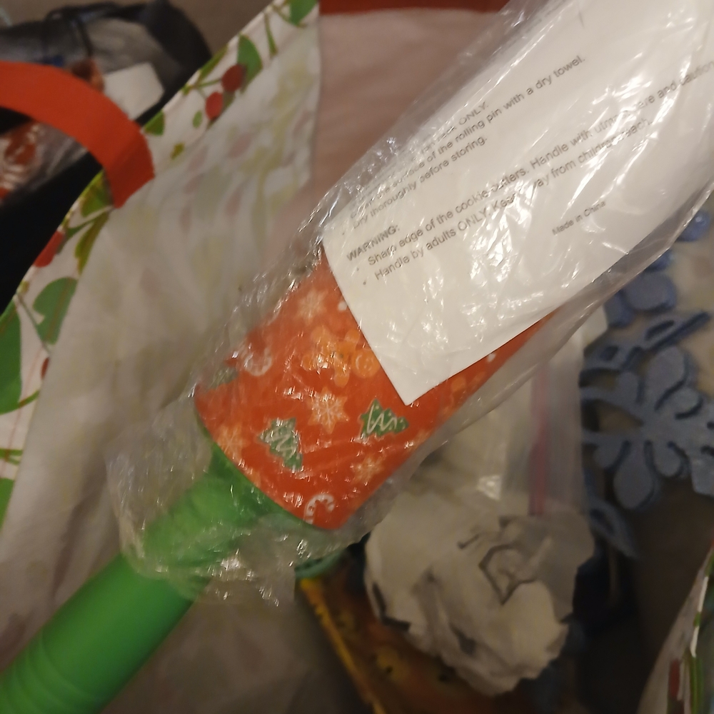 Festive Orange and Green Party Roller